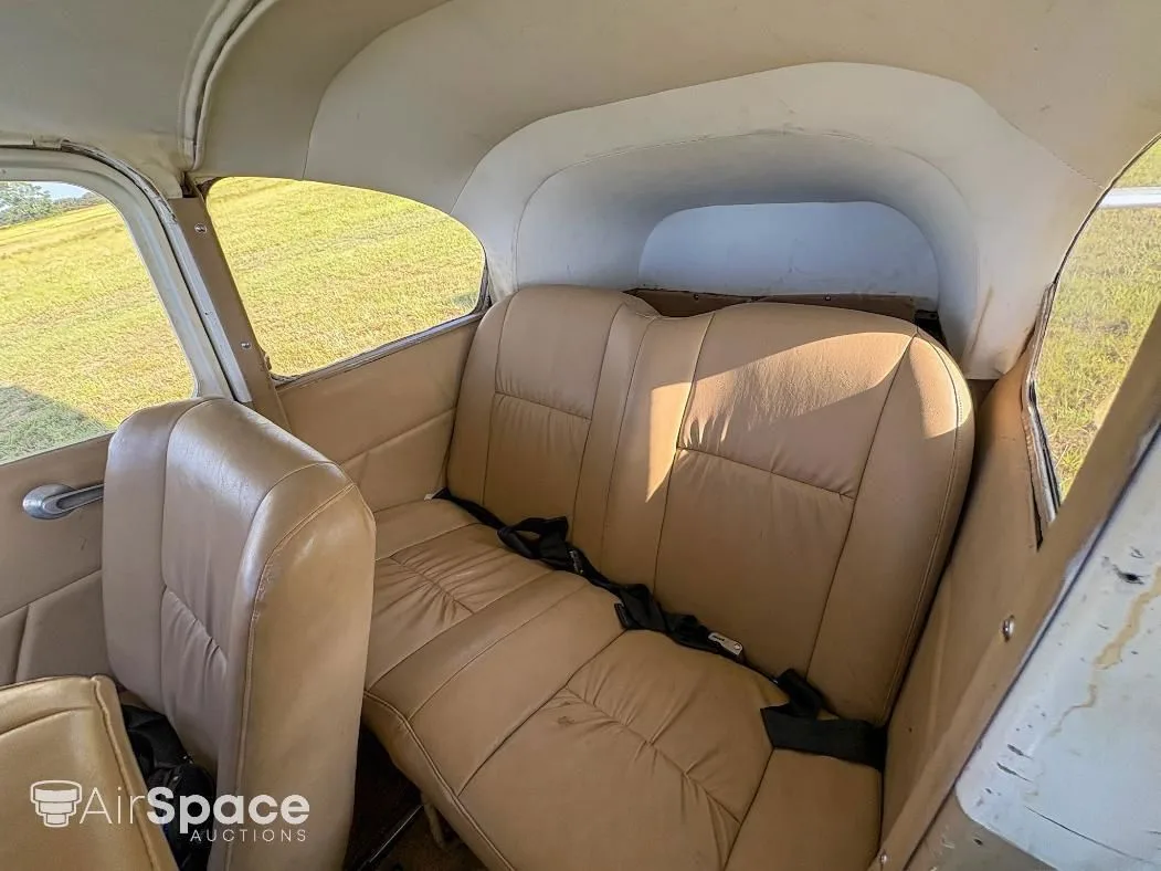 Cabin interior of a 1956 Cessna 180A Skywagon.