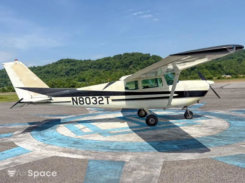 Exterior view of a 1960 Cessna 175A.