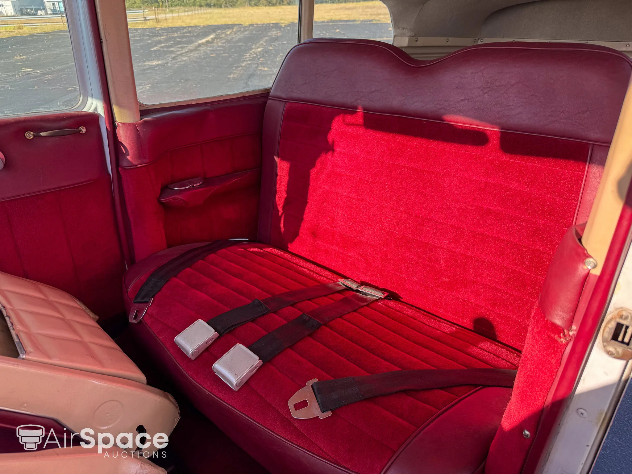 Cabin interior of a 1960 Cessna 210A.