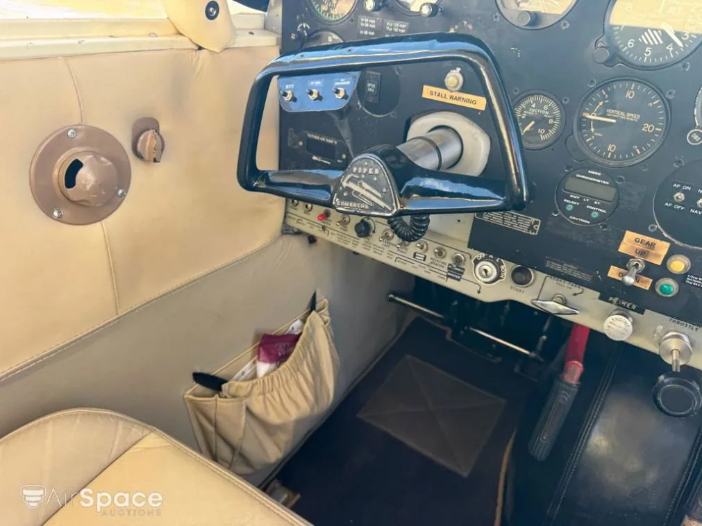 Cabin interior of a 1960 Piper PA-24-250 Comanche.
