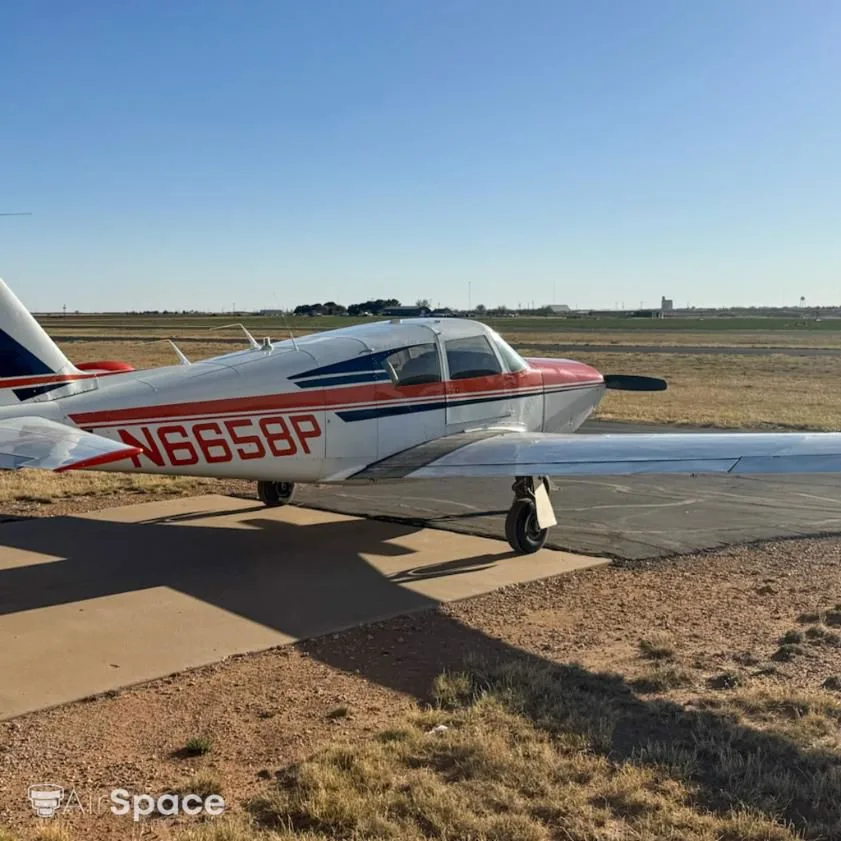 Exterior view of a 1960 Piper PA-24-250 Comanche.