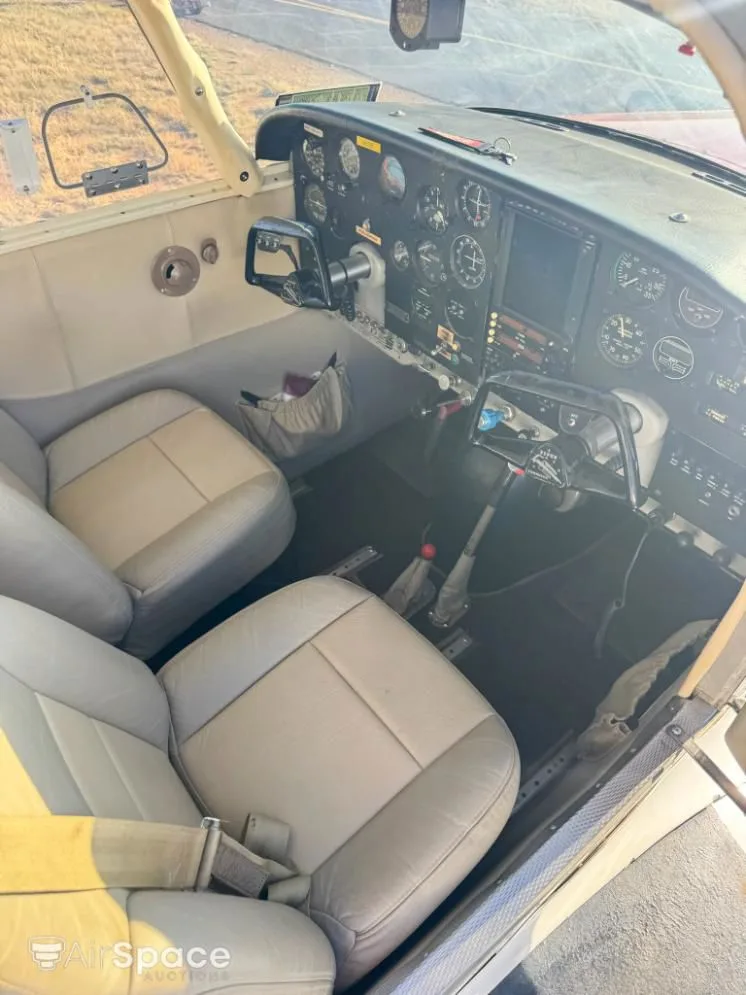 Cockpit and instrument panel of a 1960 Piper PA-24-250 Comanche.