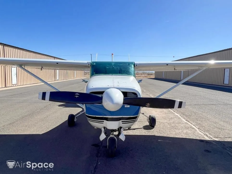 Exterior view of a 1961 Cessna 210A.