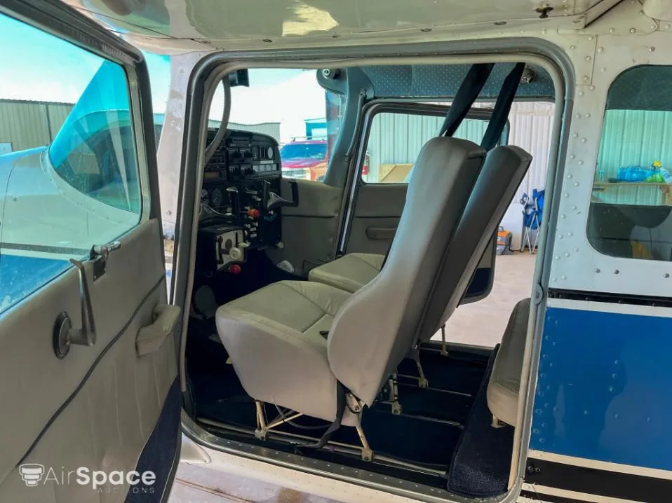 Cabin interior of a 1961 Cessna 210A.