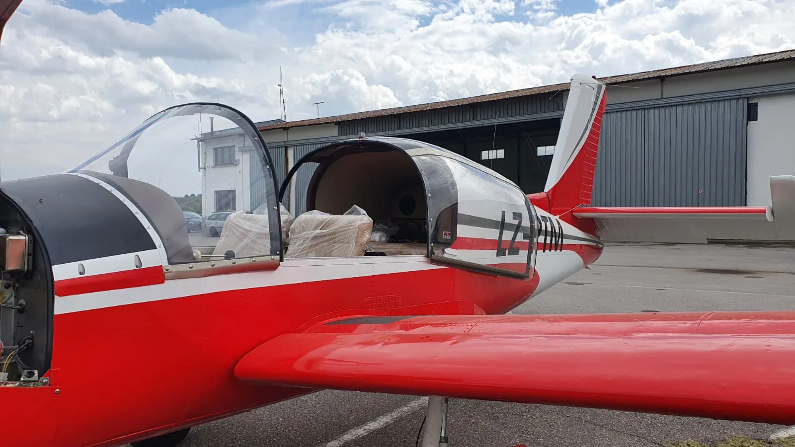 Exterior view of a 1962 Socata Rallye 100.