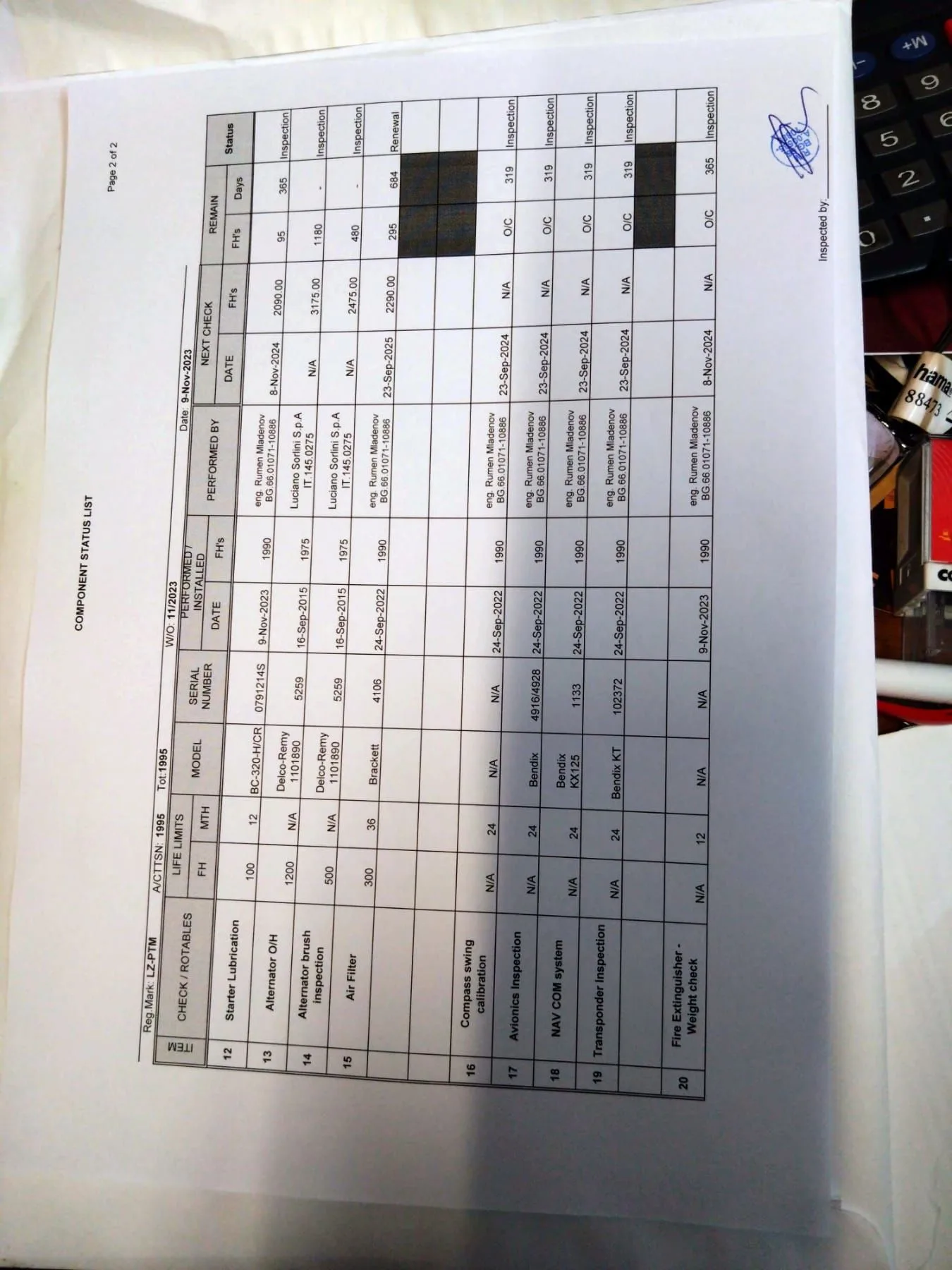 Specification or layout diagram for a 1962 Socata Rallye 100.