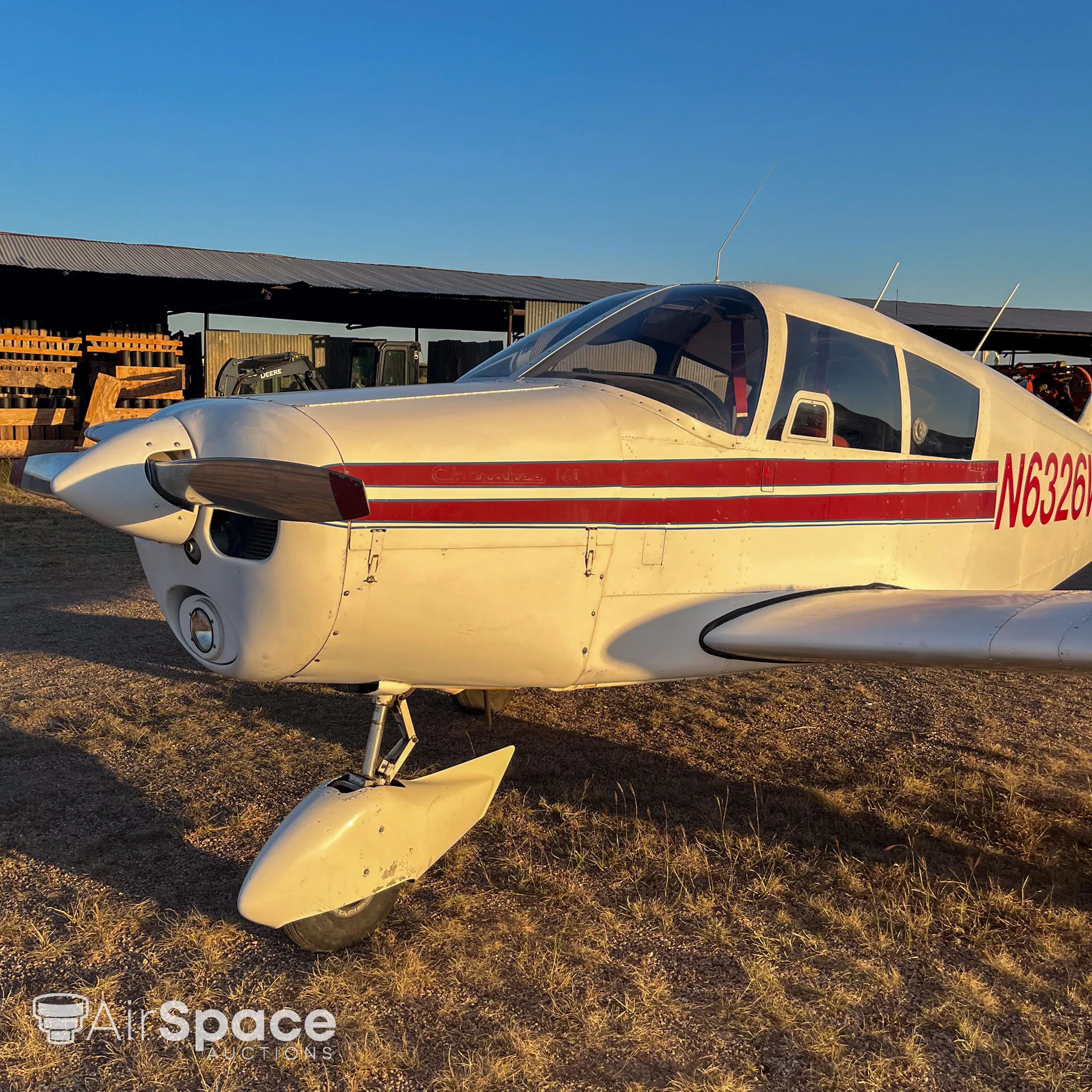 Exterior view of a 1964 Piper PA-28-140 Cherokee.