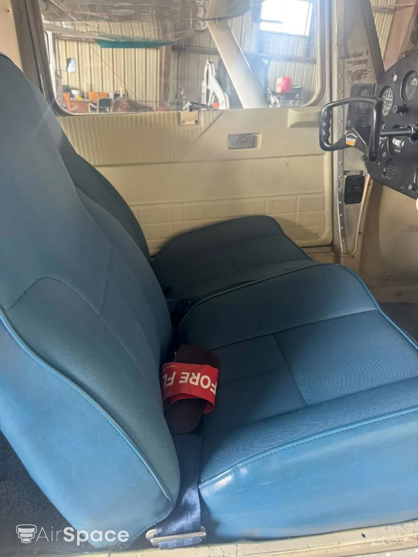 Cabin interior of a 1966 Cessna 150F.