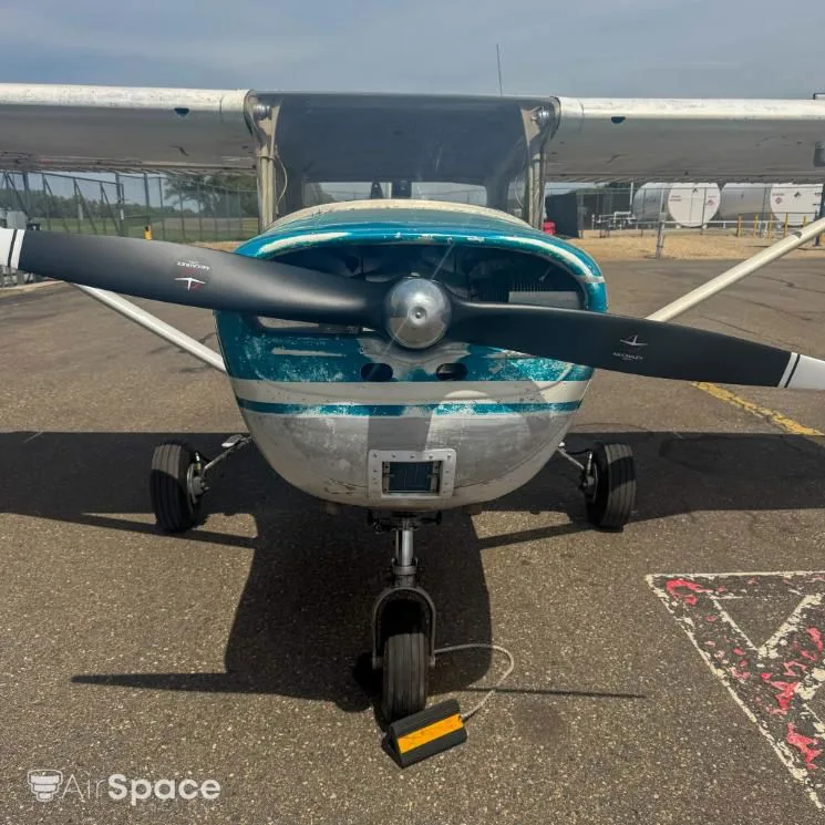 Exterior view of a 1966 Cessna 150F.