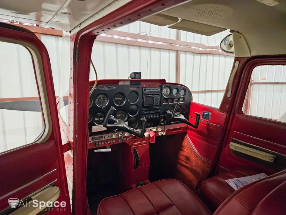 Cabin interior of a 1966 Cessna 172I.