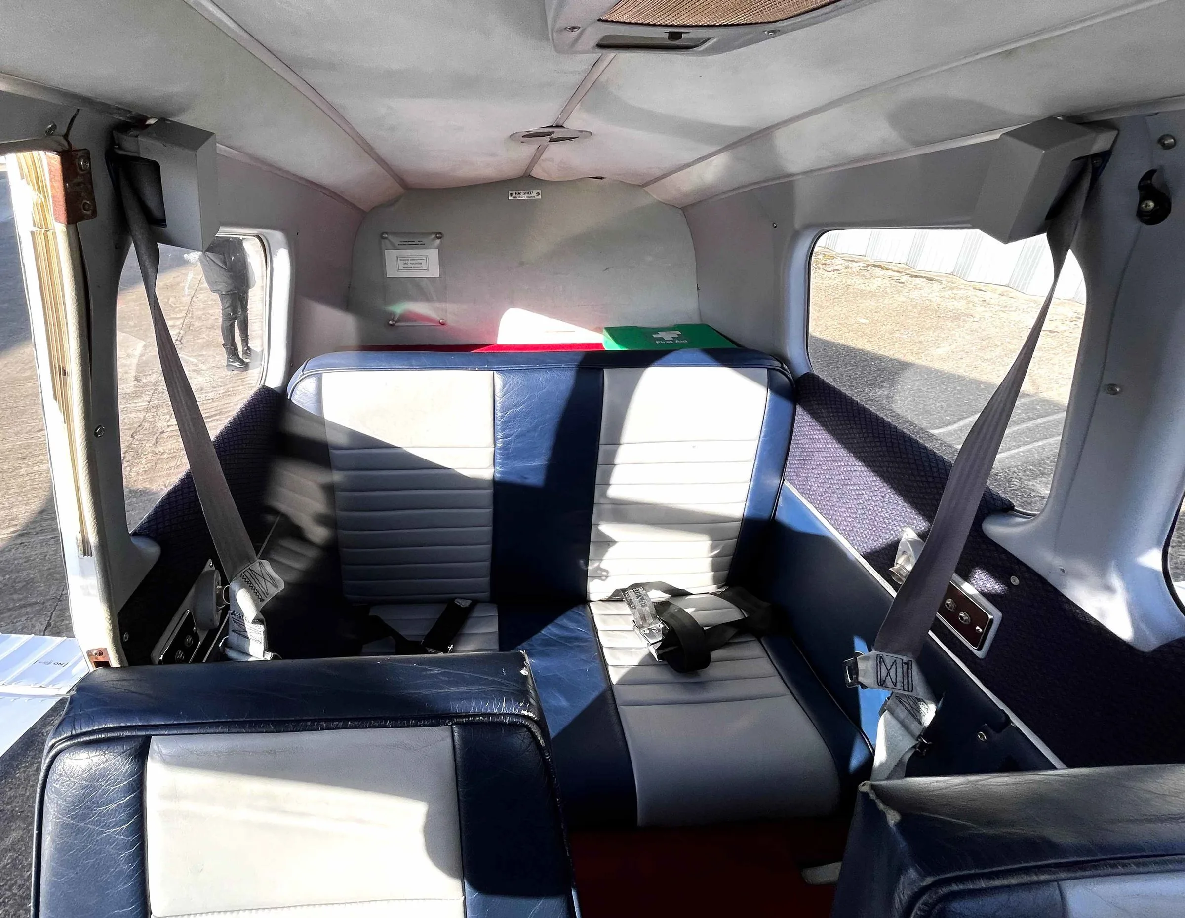Cabin interior of a 1968 Beechcraft 19A Musketeer Sport.