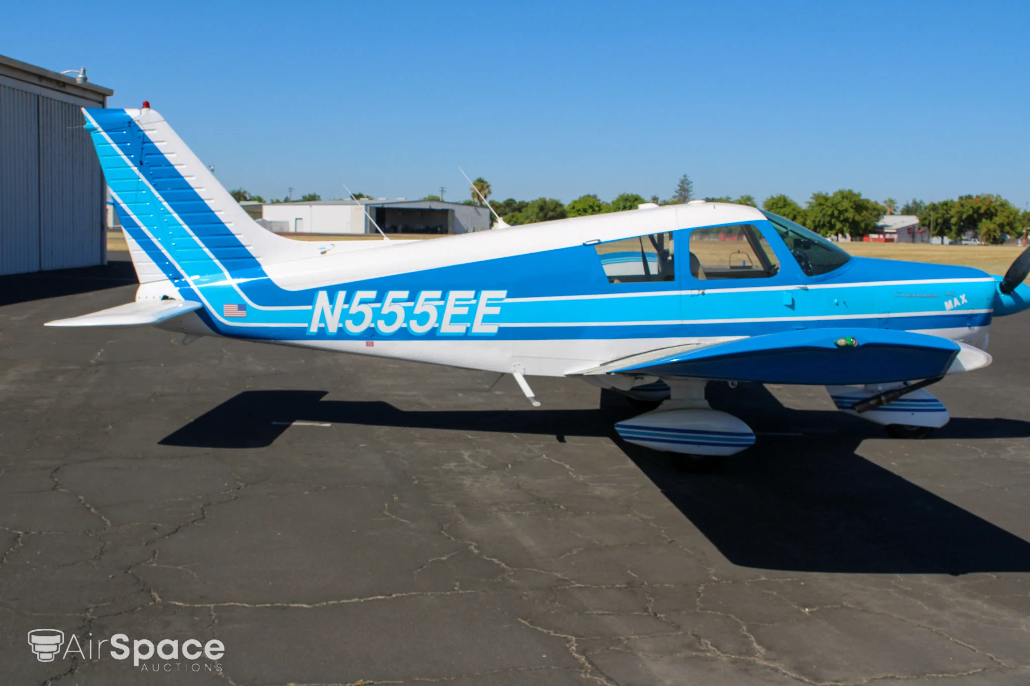 Exterior view of a 1968 Piper PA-28-150 Cherokee.