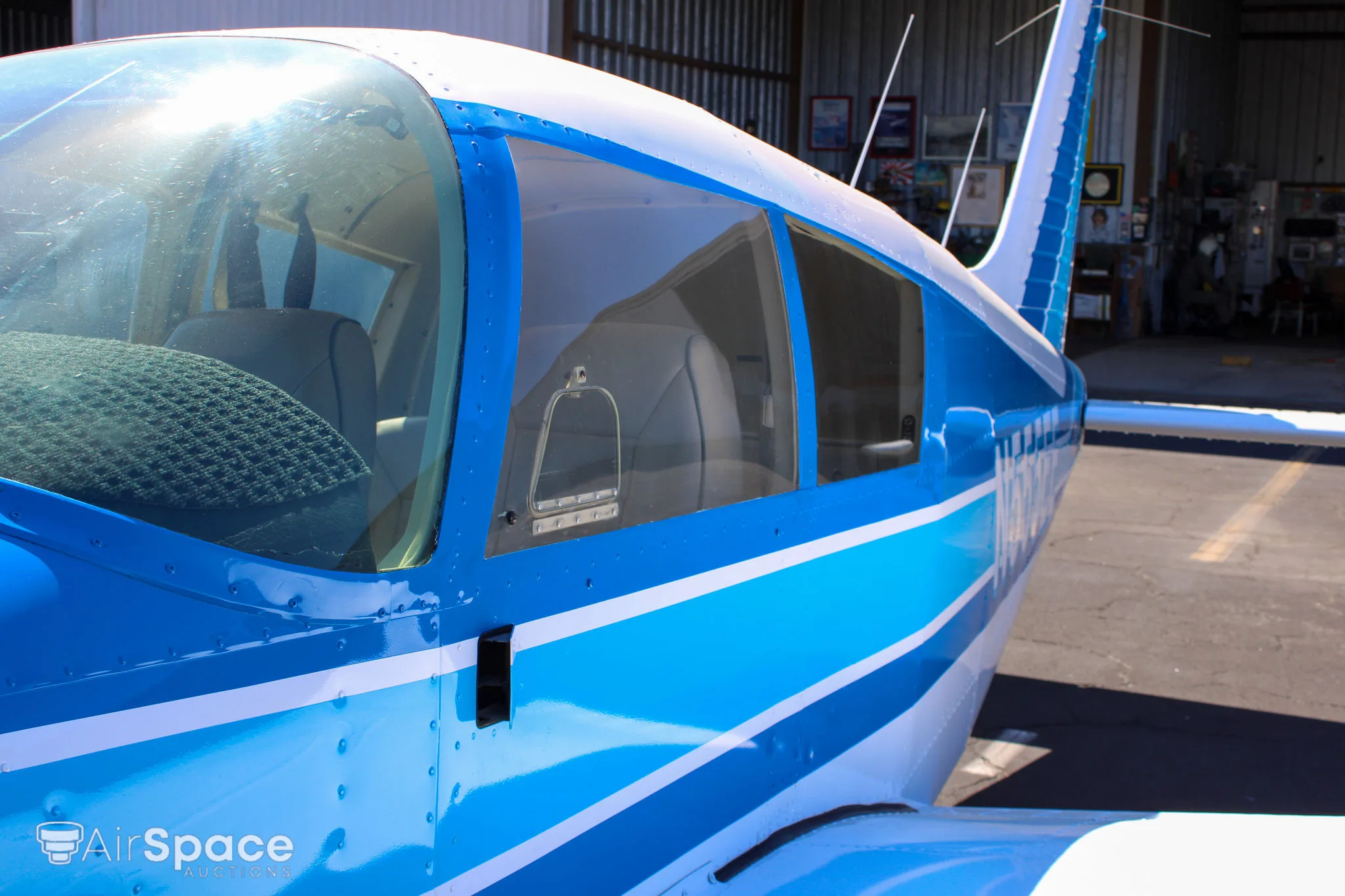 Exterior view of a 1968 Piper PA-28-150 Cherokee.