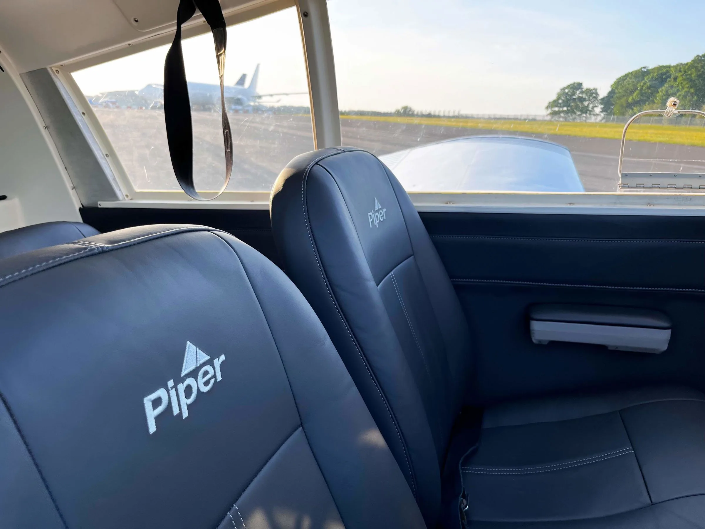 Cabin interior of a 1971 Piper PA-28-140 Cherokee.