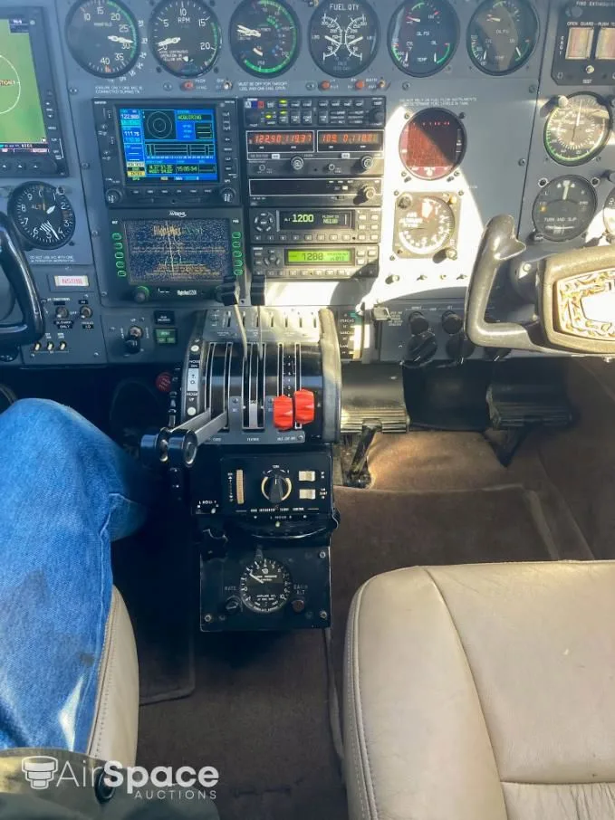 Cockpit and instrument panel of a 1973 Cessna 421B Golden Eagle/ Executive Commuter.