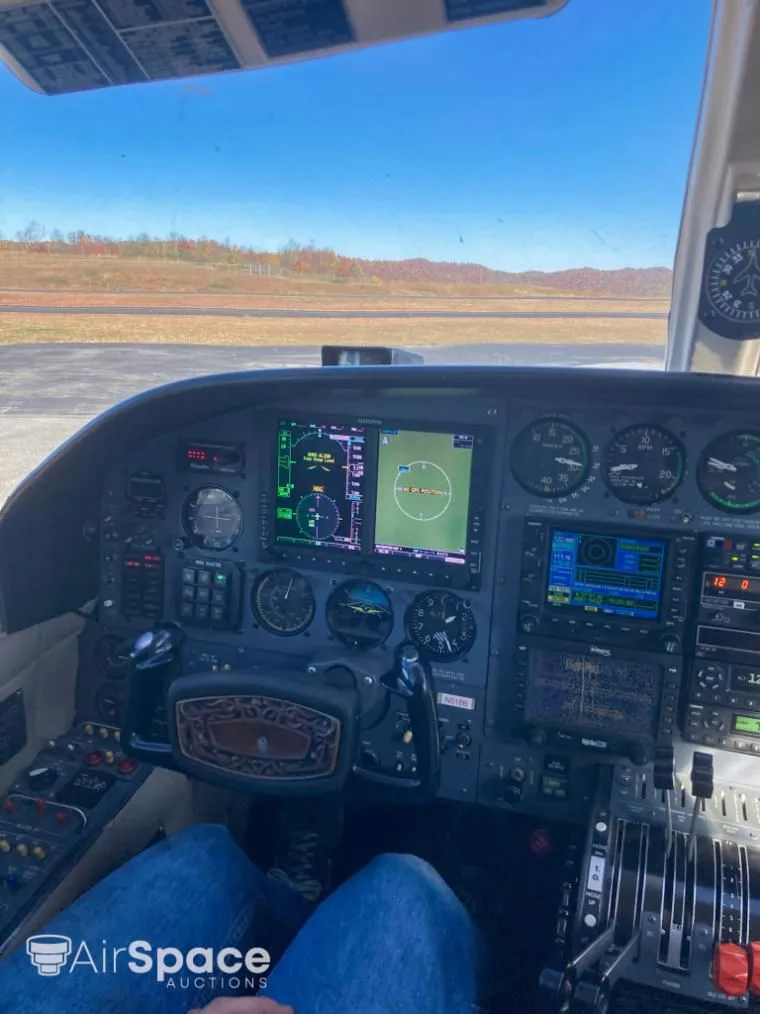 Cockpit and instrument panel of a 1973 Cessna 421B Golden Eagle/ Executive Commuter.