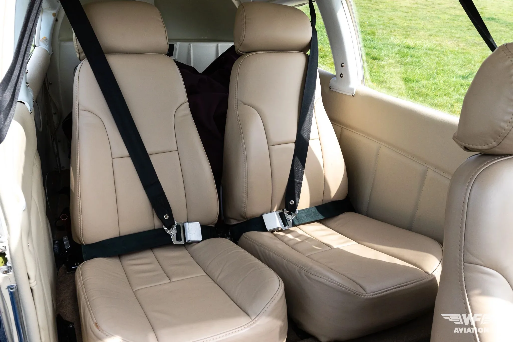 Cabin interior of a 1973 Piper PA-28R-200 Arrow II.
