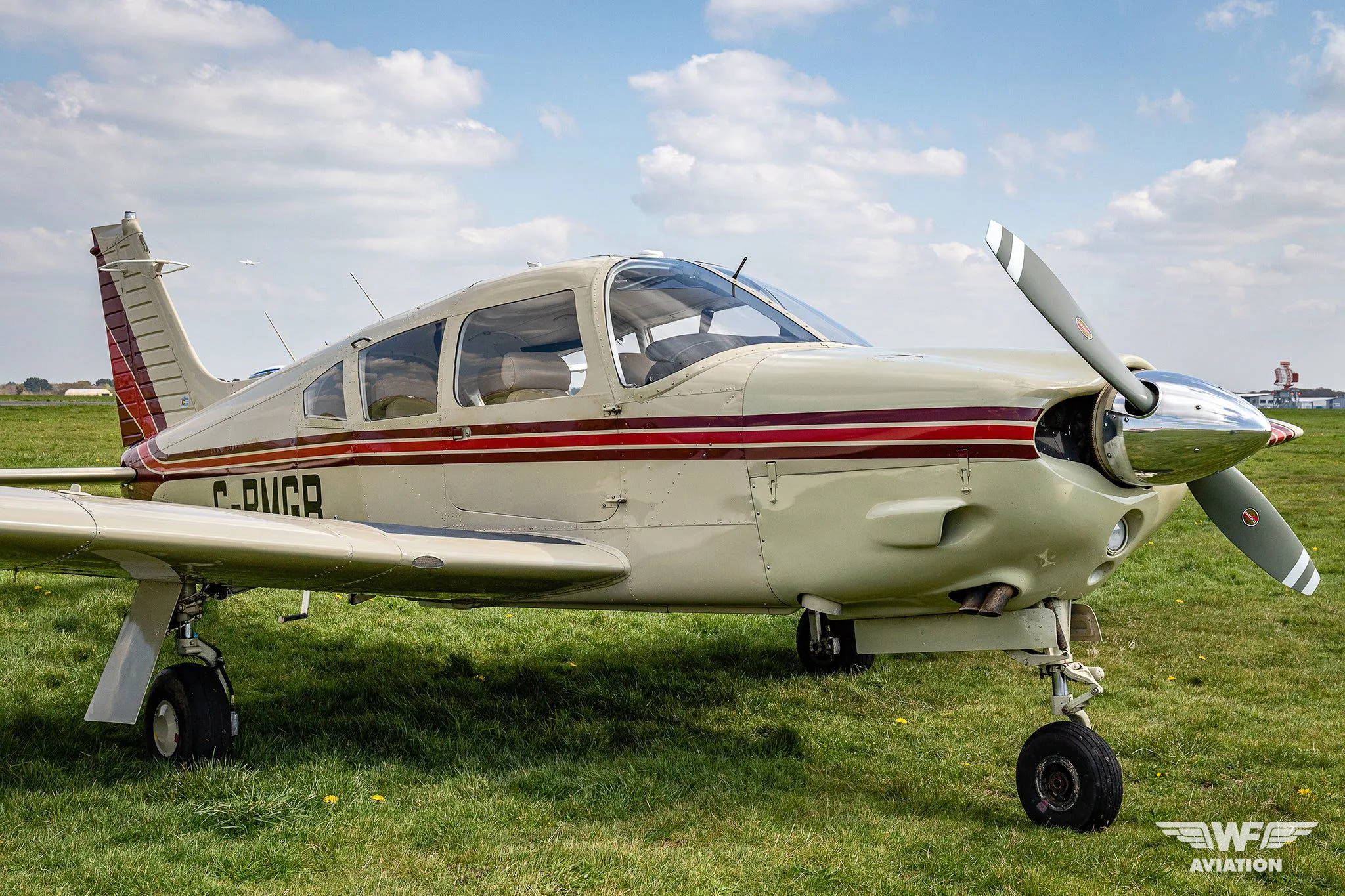 Exterior view of a 1973 Piper PA-28R-200 Arrow II.