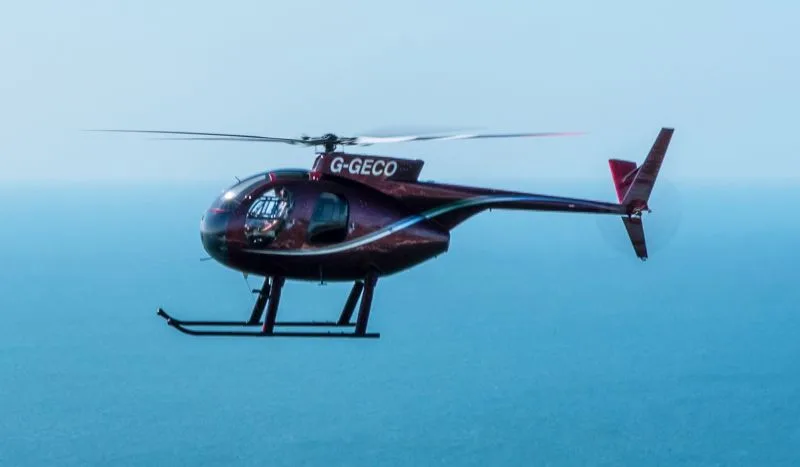 Marketing image of a 1974 Hughes 500C.