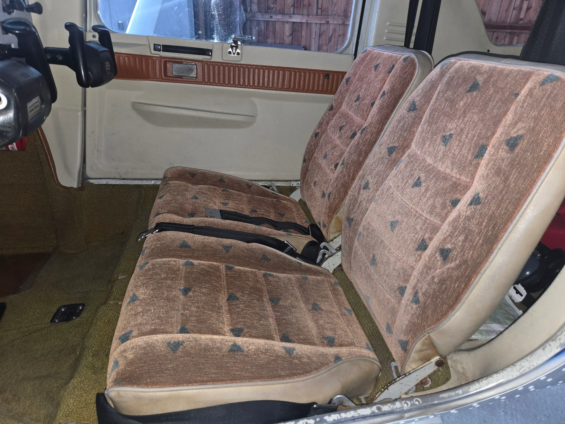 Cabin interior of a 1979 Cessna F150M.