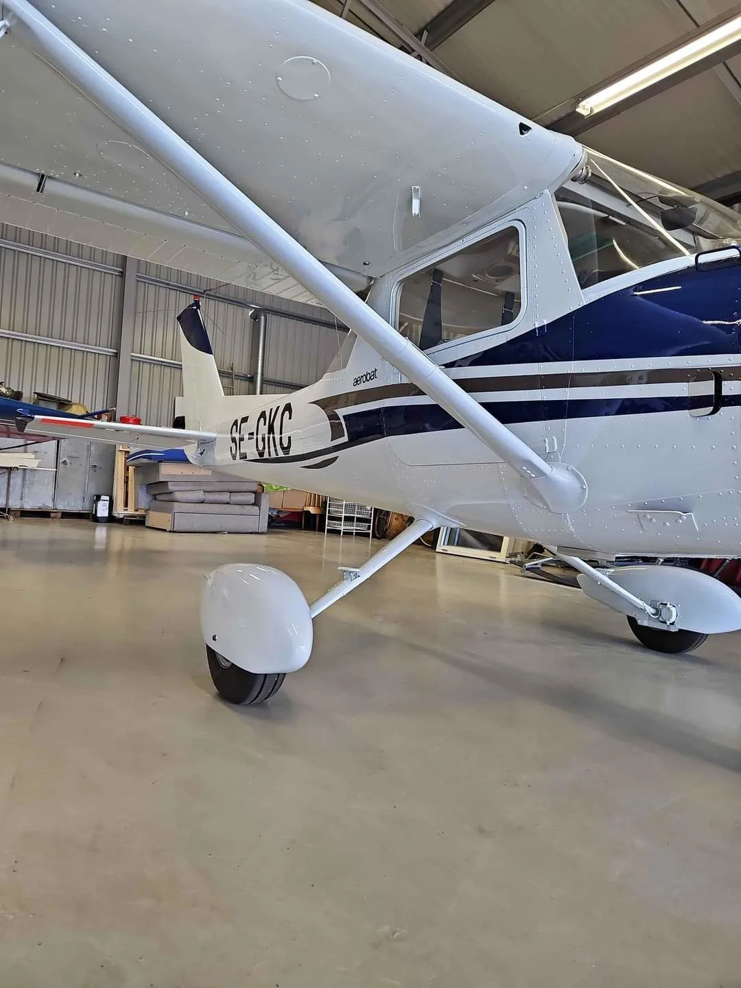 Exterior view of a 1979 Cessna F150M.