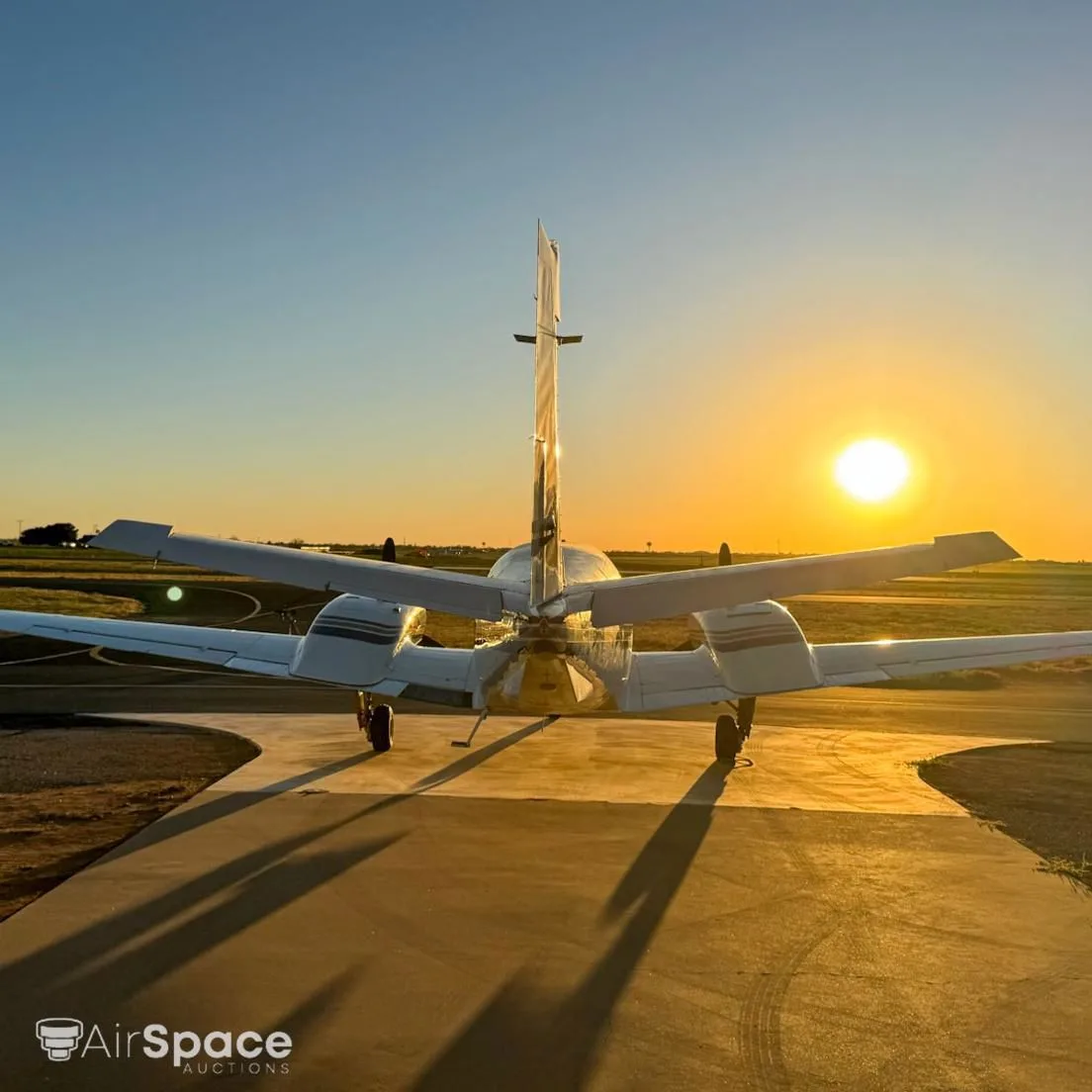 Exterior view of a 1976 Beechcraft 60 Duke.