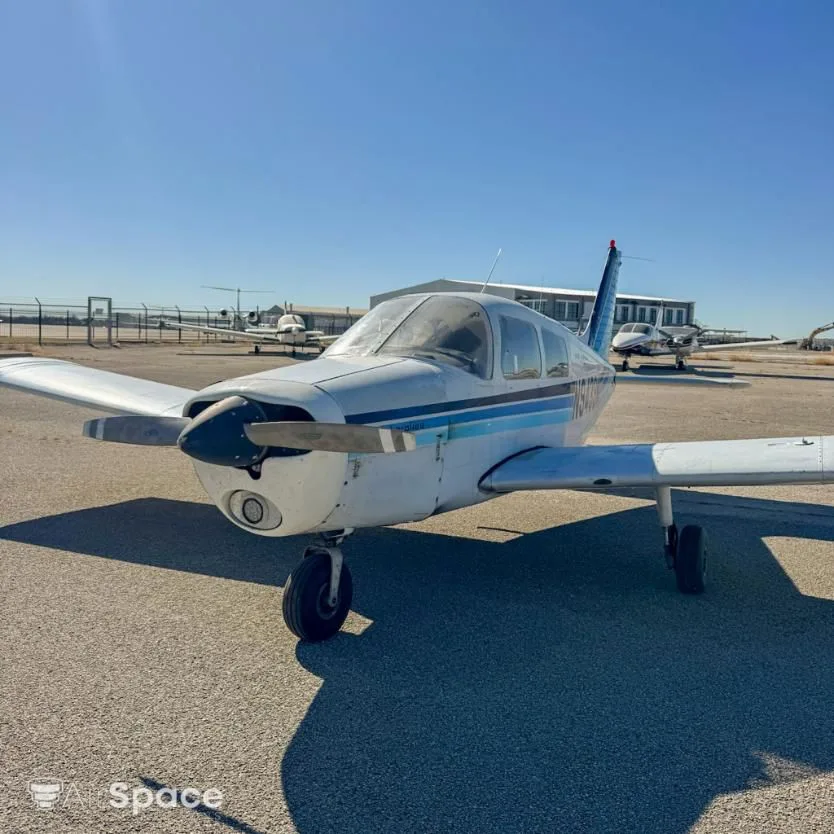 Exterior view of a 1976 Piper PA-28-140 Cherokee.