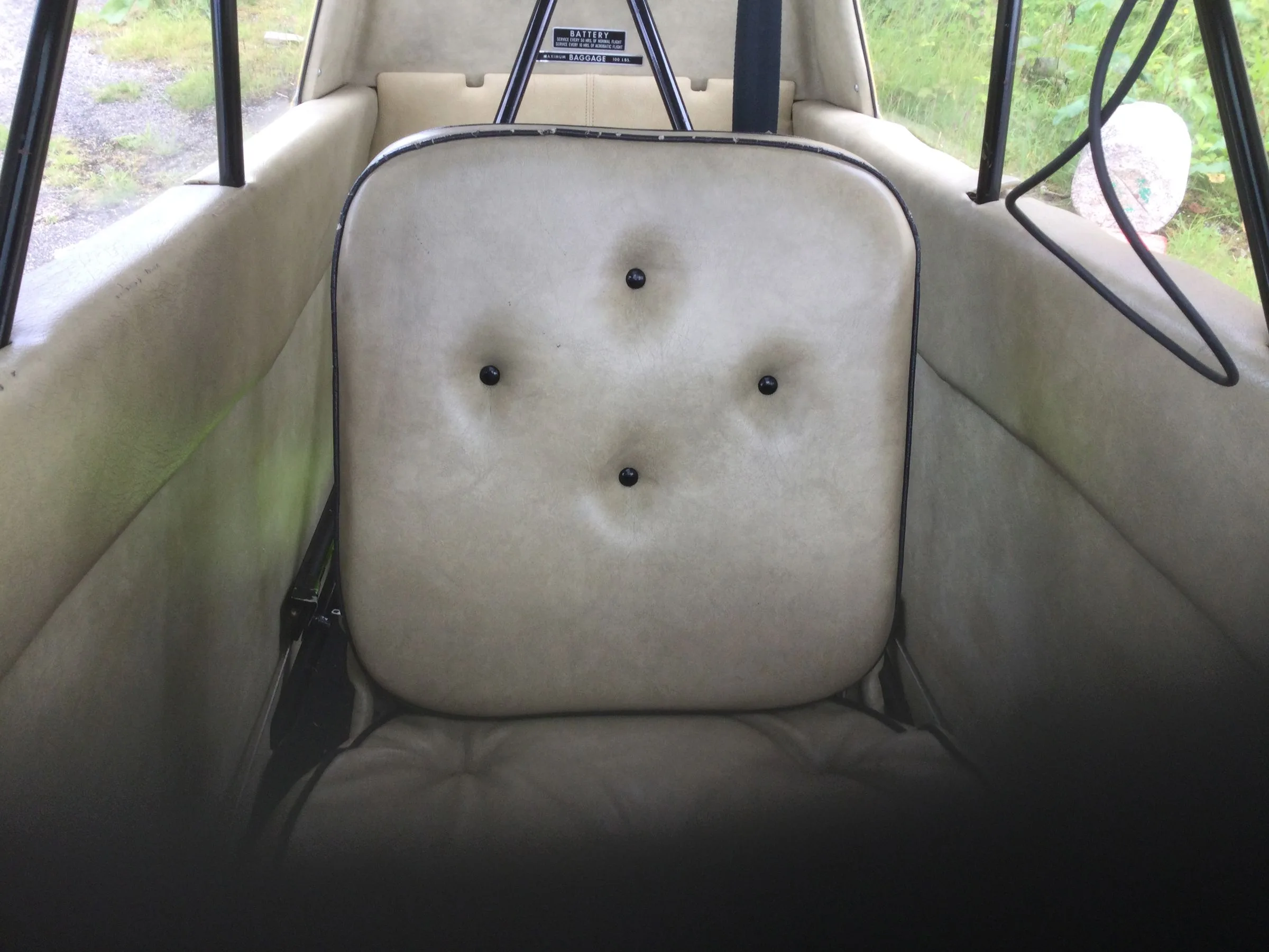 Cabin interior of a 1979 Bellanca 7GCBC Citabria.