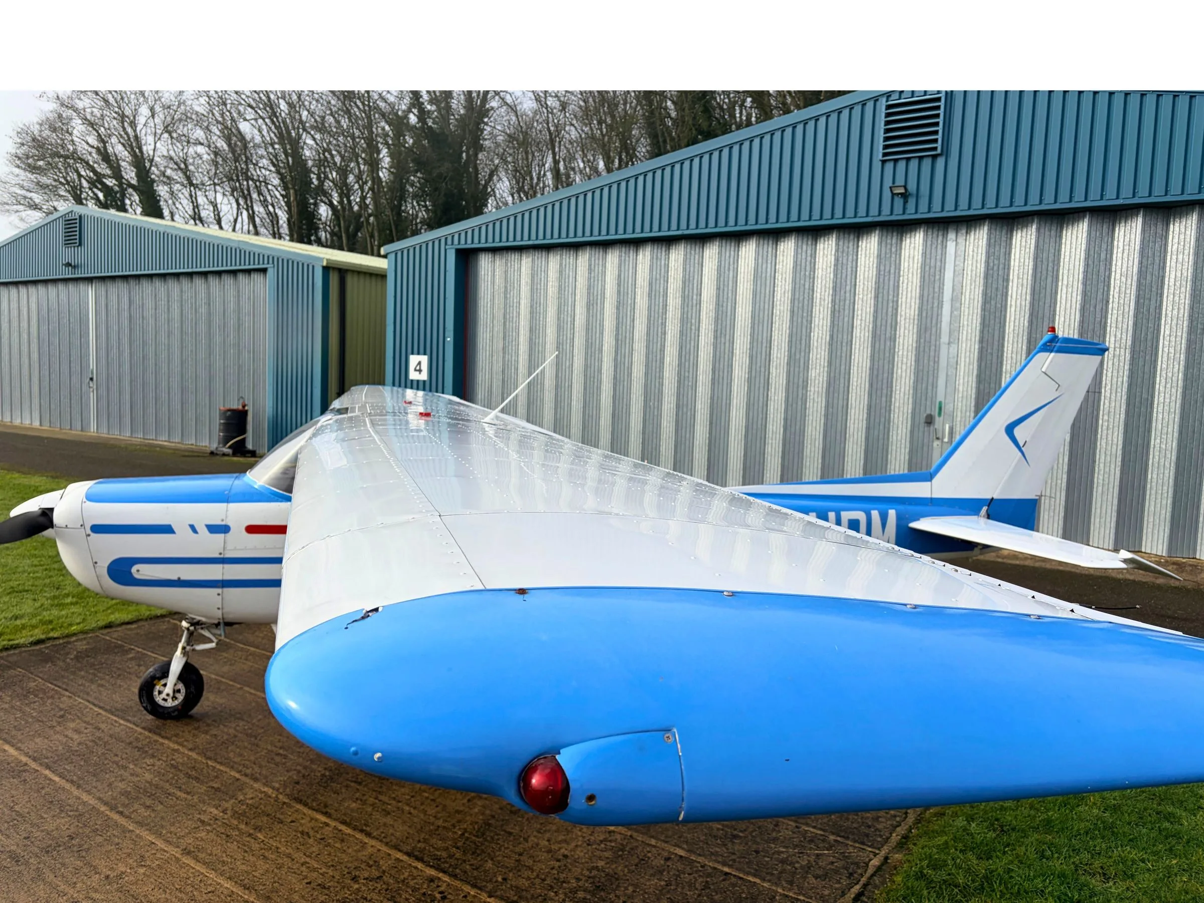 Exterior view of a 1979 Cessna F152.