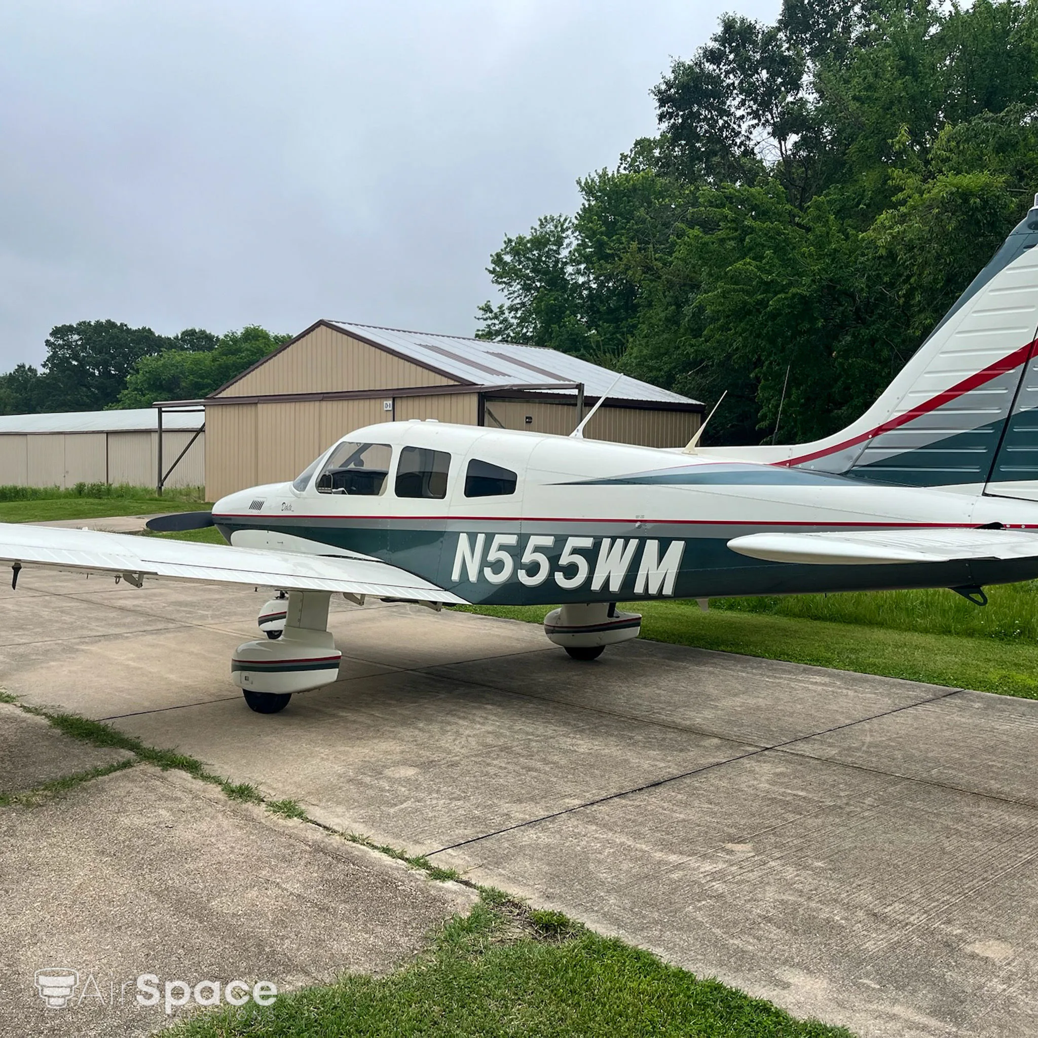 Exterior view of a 1979 Piper PA-28-201T Turbo Dakota.