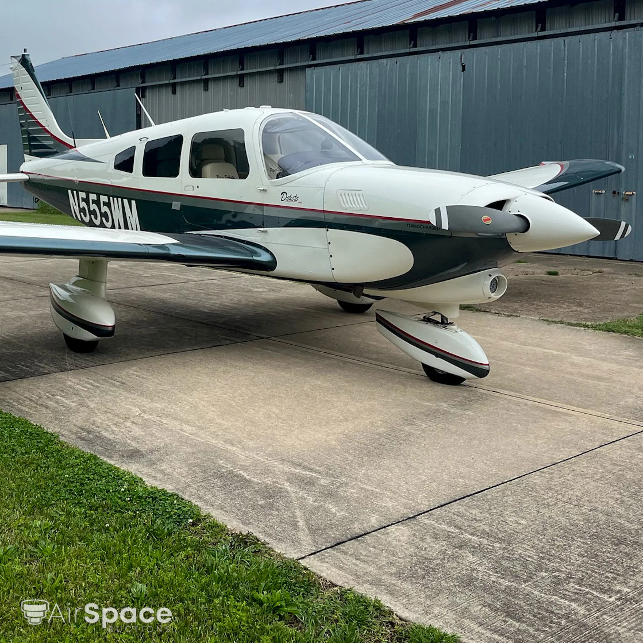 Exterior view of a 1979 Piper PA-28-201T Turbo Dakota.