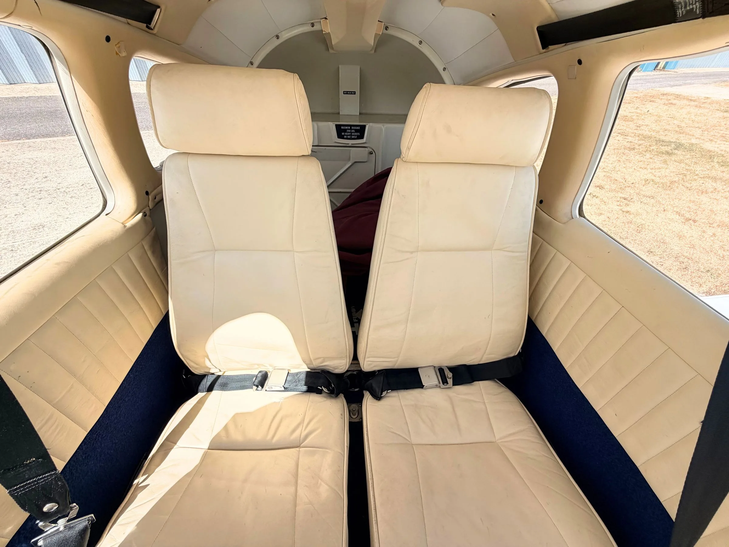 Cabin interior of a 1979 Piper PA-28RT-201T Turbo Arrow IV.