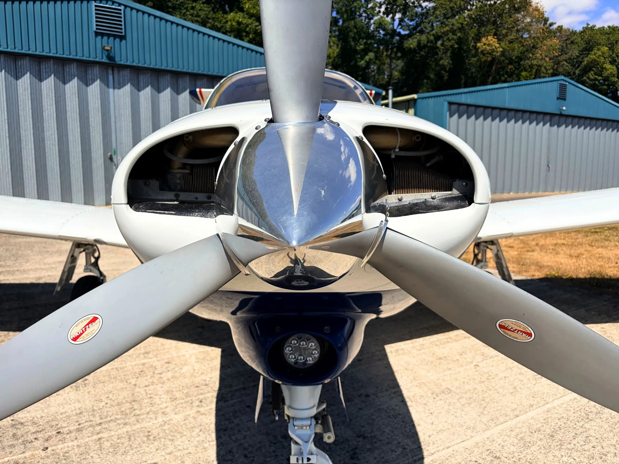 Exterior view of a 1979 Piper PA-28RT-201T Turbo Arrow IV.