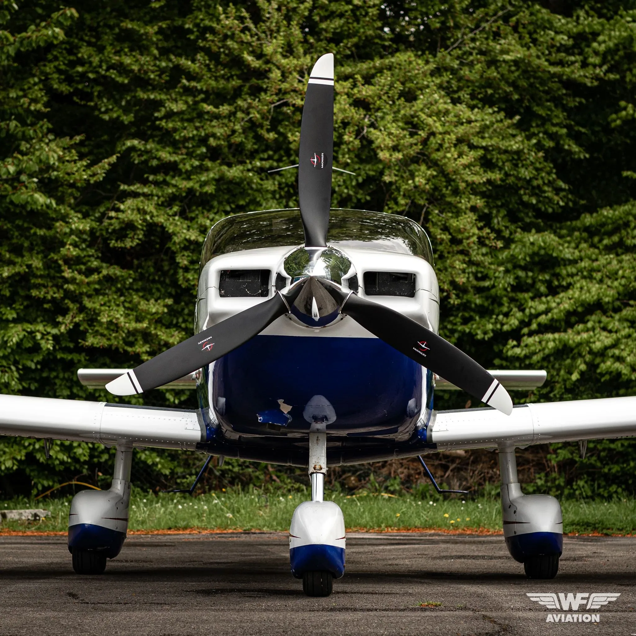Exterior view of a 1983 Socata TB-10 Tobago.