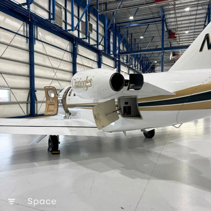 Exterior view of a 1999 Cessna 525 CitationJet.
