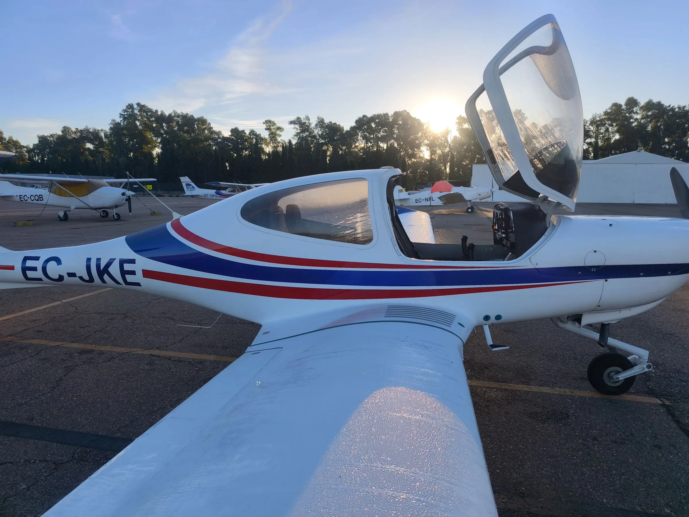 Exterior view of a 2000 Diamond DA40 Diamond Star.