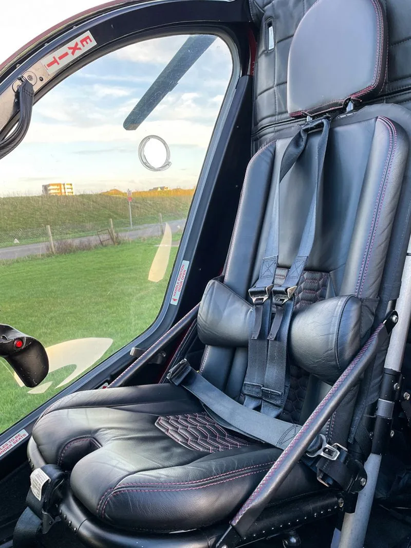 Cabin interior of a 2001 MD Helicopters MD 902 Explorer.