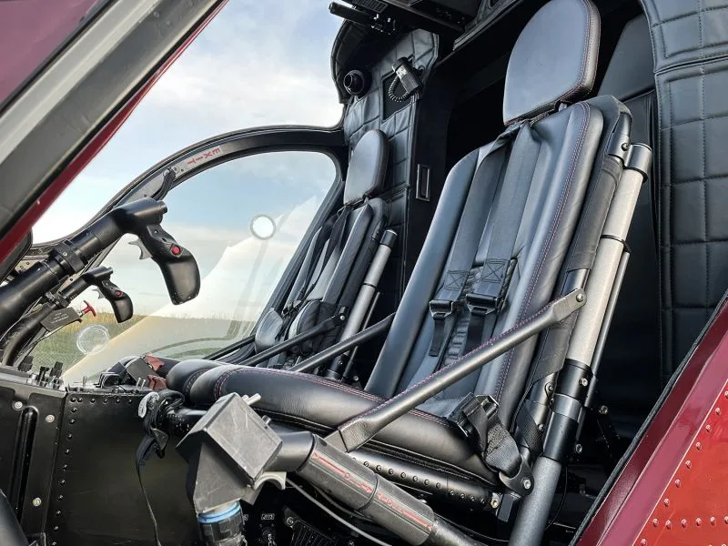 Cockpit and instrument panel of a 2001 MD Helicopters MD 902 Explorer.