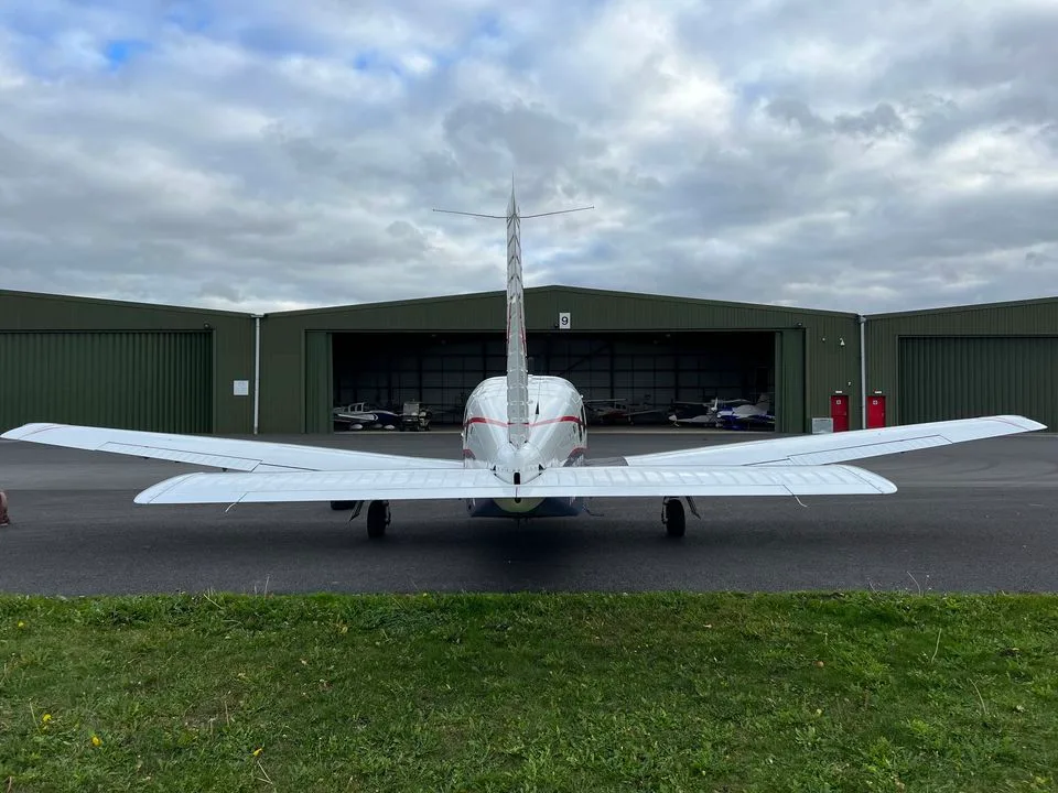 Exterior view of a 2001 Piper PA-32R-301T Saratoga 2 TC, N517FD.