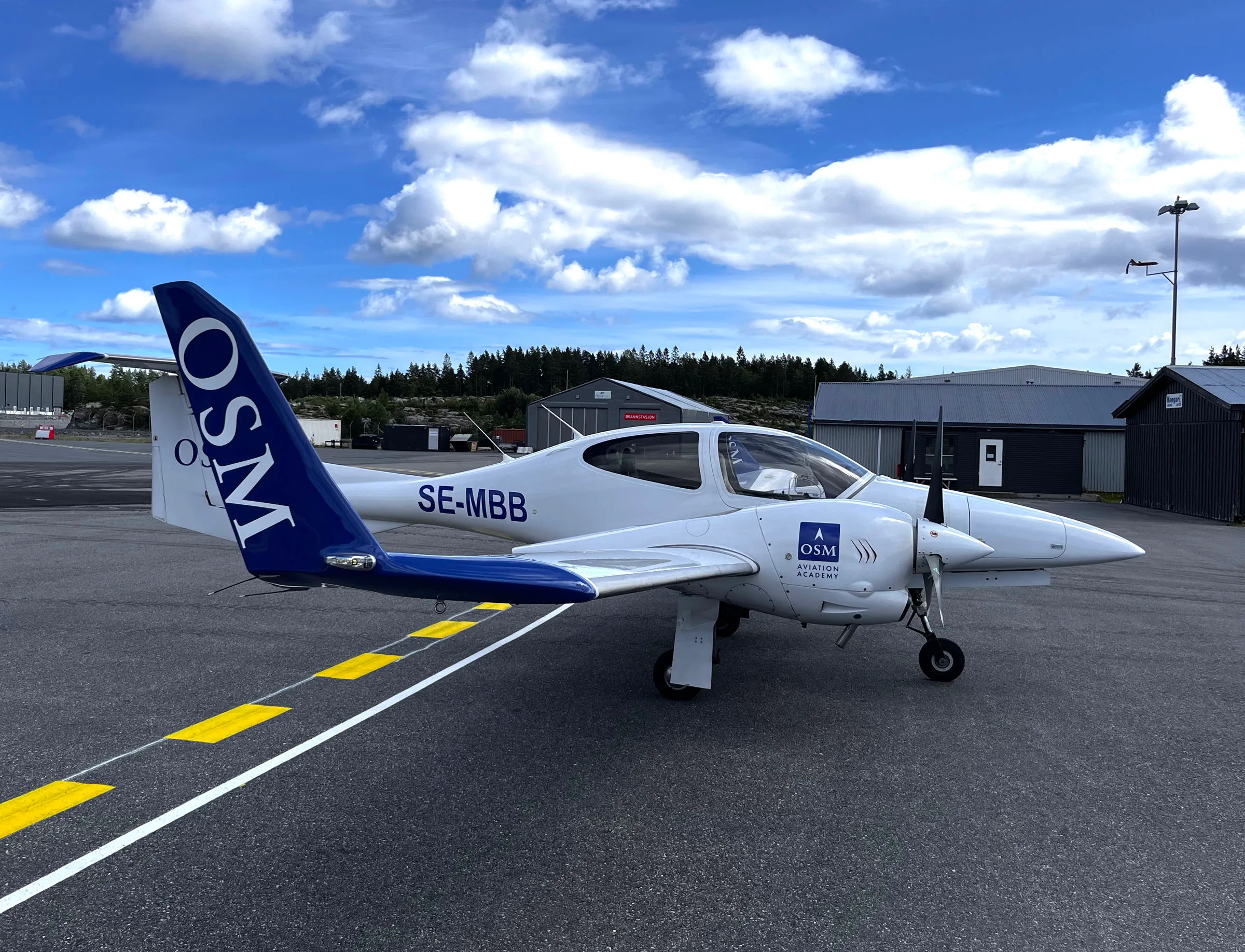 Marketing image of a 2008 Diamond DA42 Twin Star.