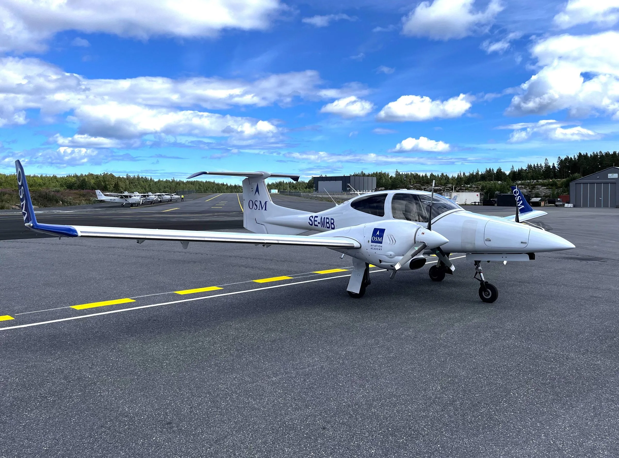 Marketing image of a 2008 Diamond DA42 Twin Star.