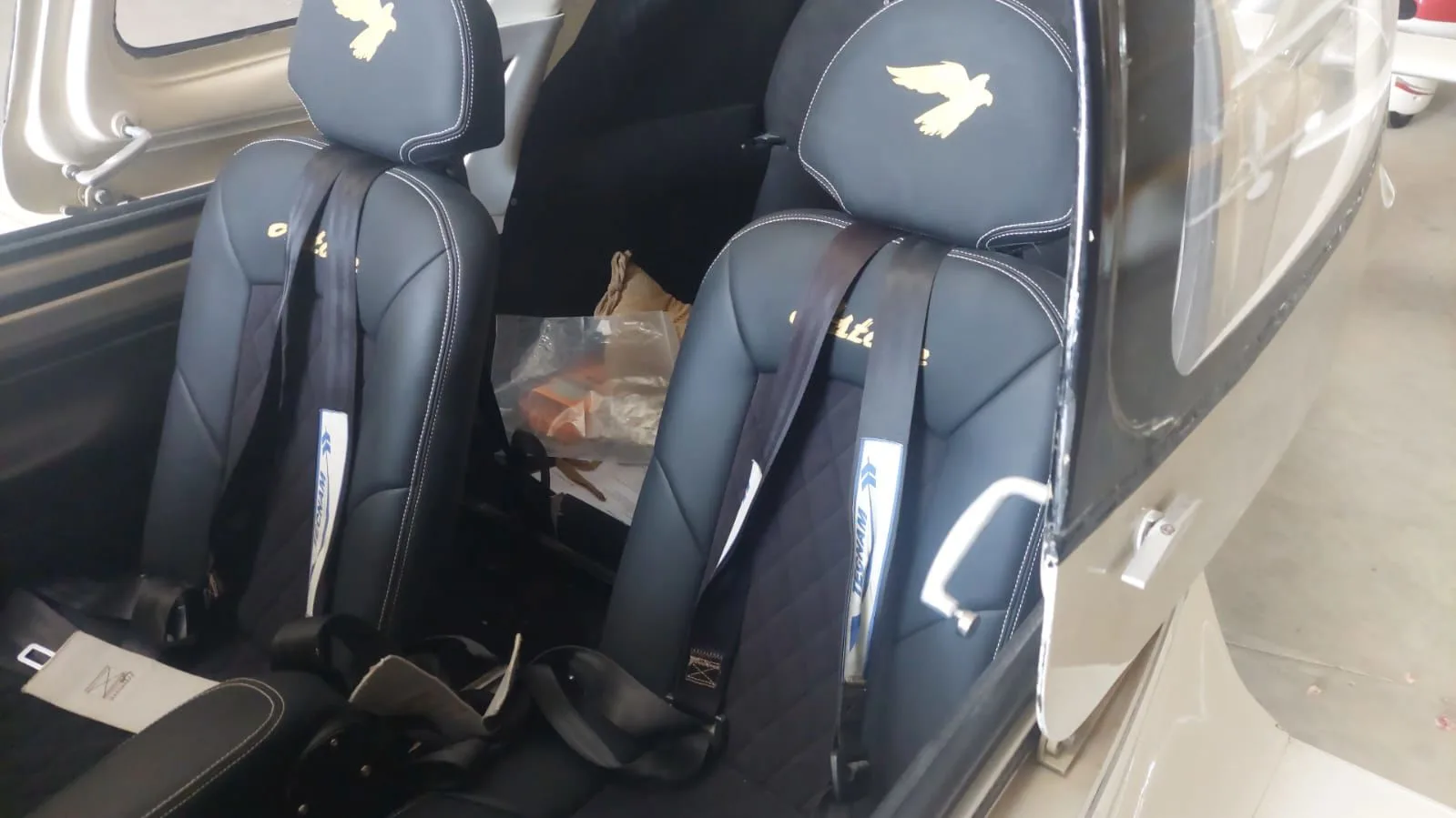 Cabin interior of a 2014 Tecnam Astore.
