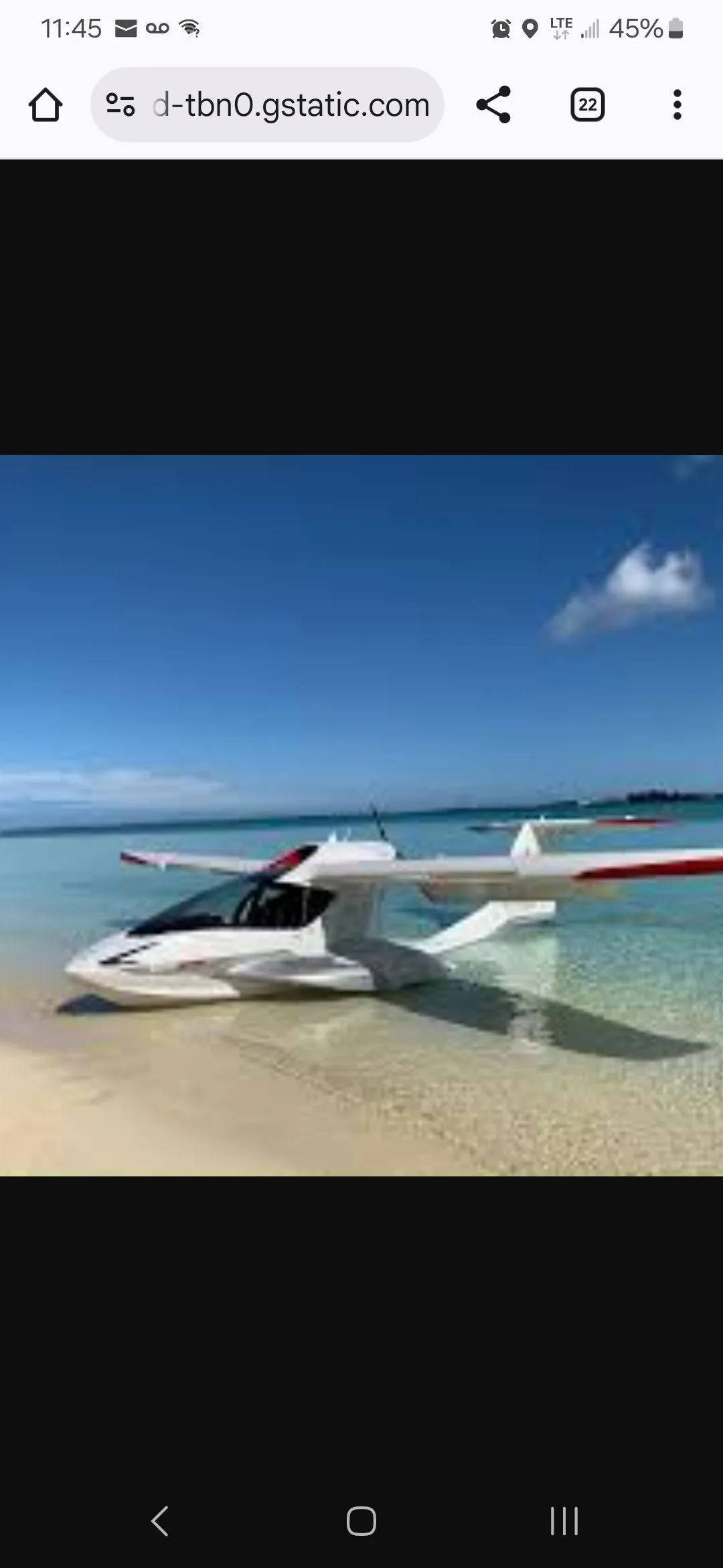 Exterior view of a 2018 Icon A5, N116BA.