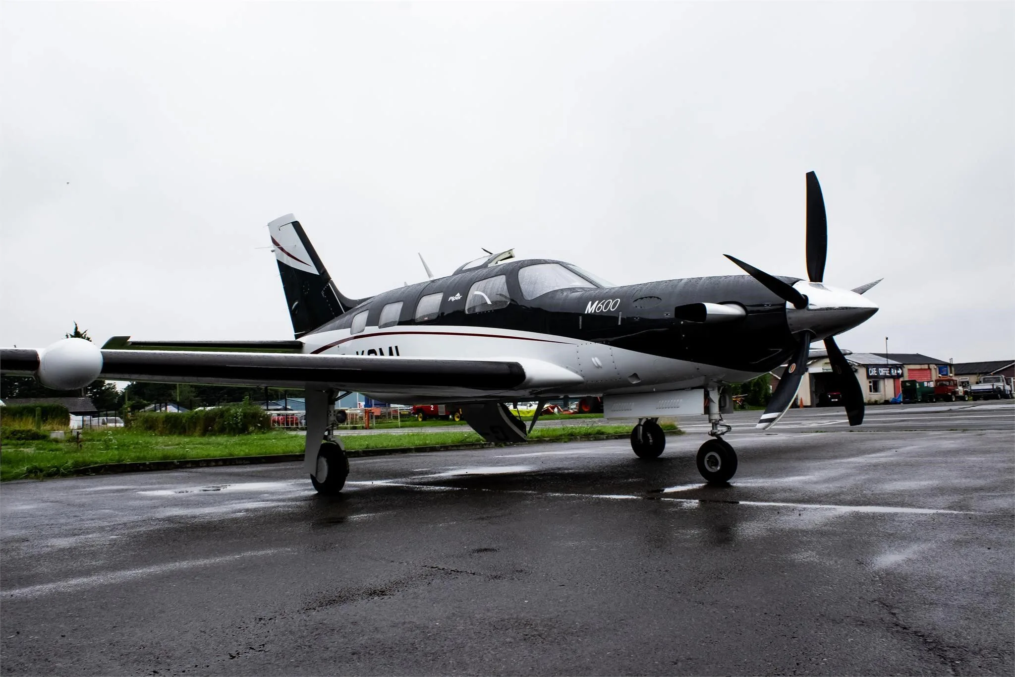 Exterior view of a 2018 Piper PA-46 M600, G-KCMI.