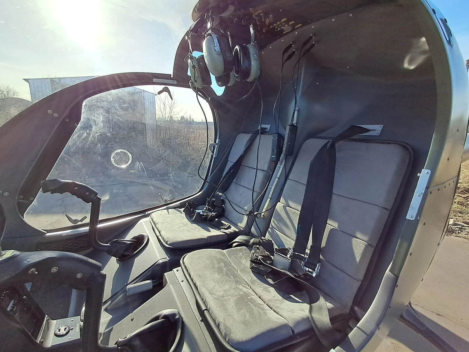 Cockpit and instrument panel of a 2024 Rotorway A-600 Talon.