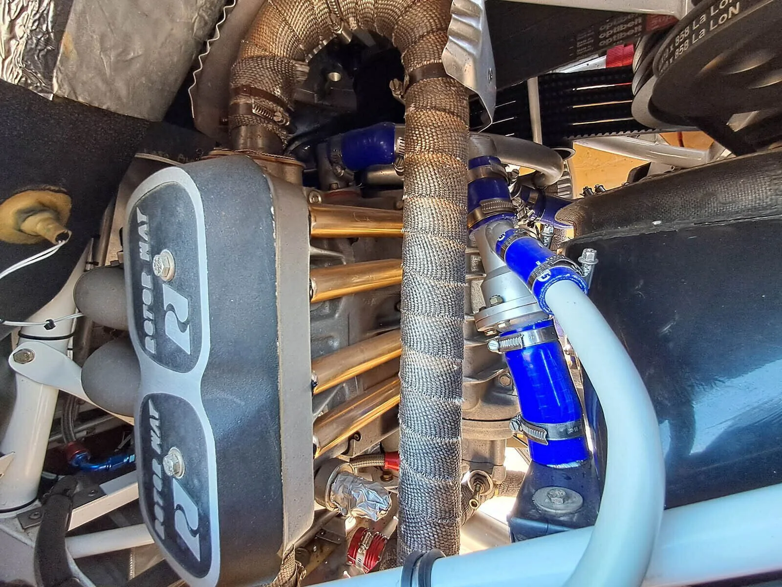 Engine detail of a 2024 Rotorway A-600 Talon.