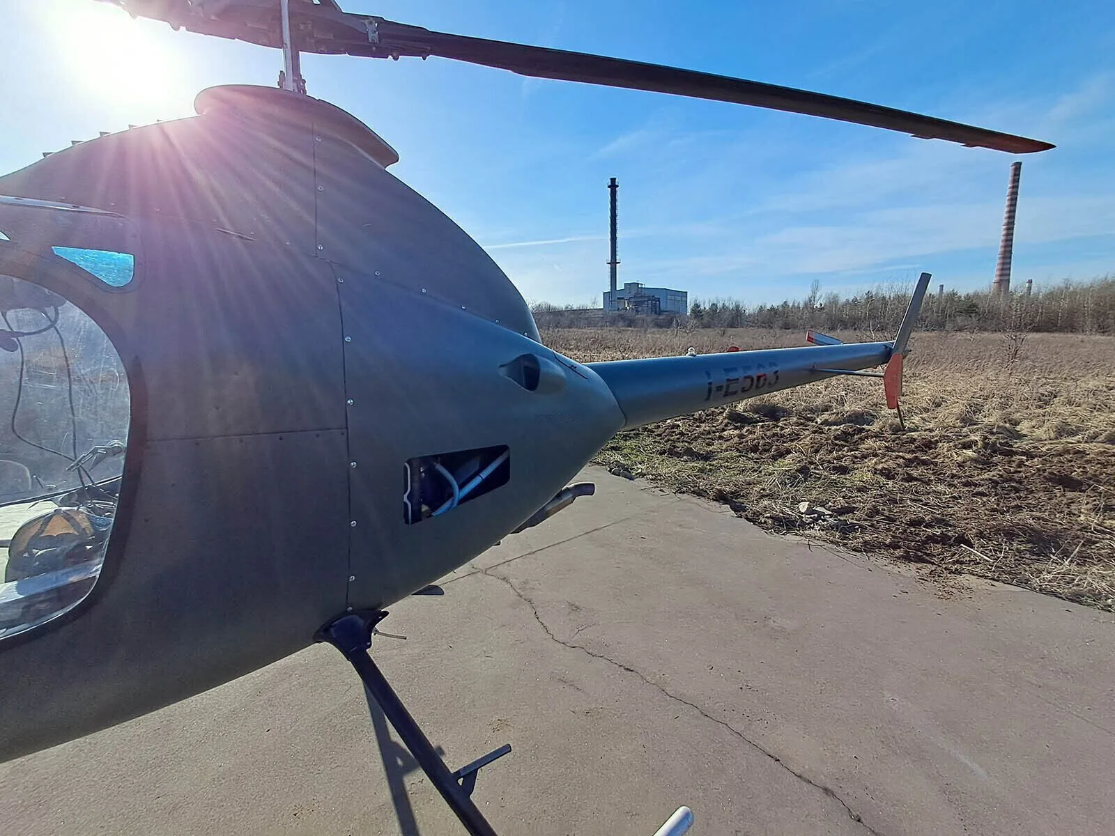 Exterior view of a 2024 Rotorway A-600 Talon.