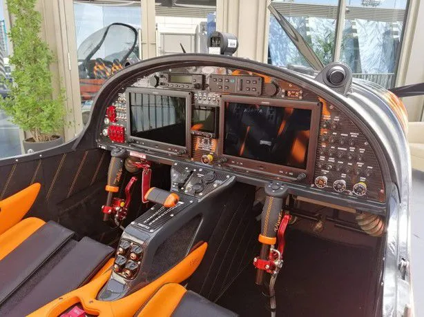 Cockpit and instrument panel of a 2024 Tomark Aero SD4 ATTACK.