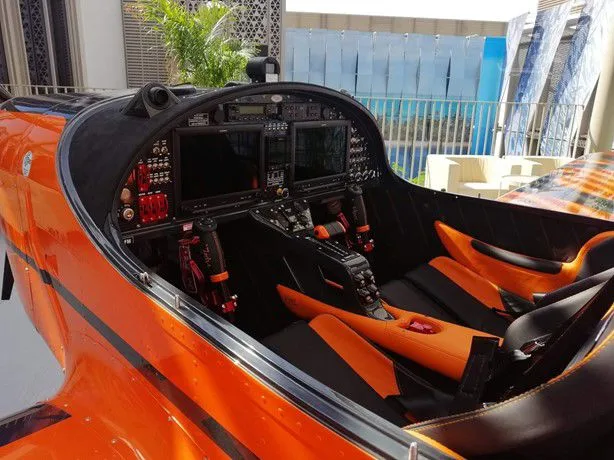 Cockpit and instrument panel of a 2024 Tomark Aero SD4 ATTACK.