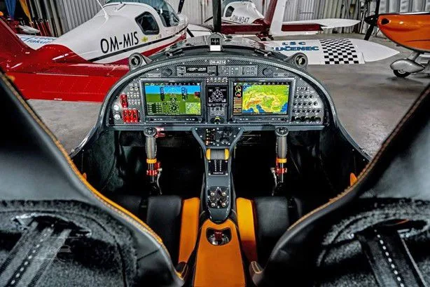 Cockpit and instrument panel of a 2024 Tomark Aero SD4 ATTACK.